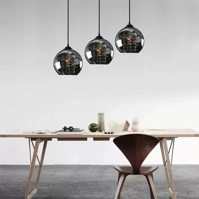 3 Heads Black pendant lights sail lang restaurant three word chassis led creative stage crystal pendant lamp