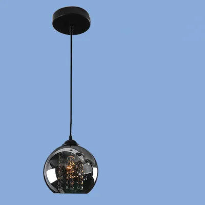 3 Heads Black pendant lights sail lang restaurant three word chassis led creative stage crystal pendant lamp