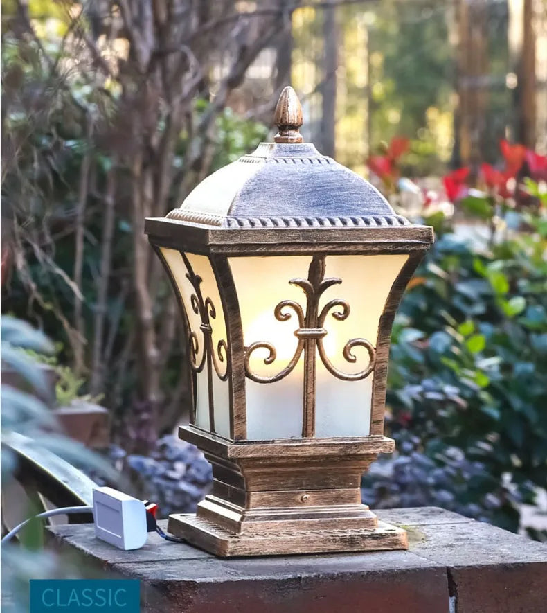 Uae Product Hub European Garden Lights, Gate Pillar Lights