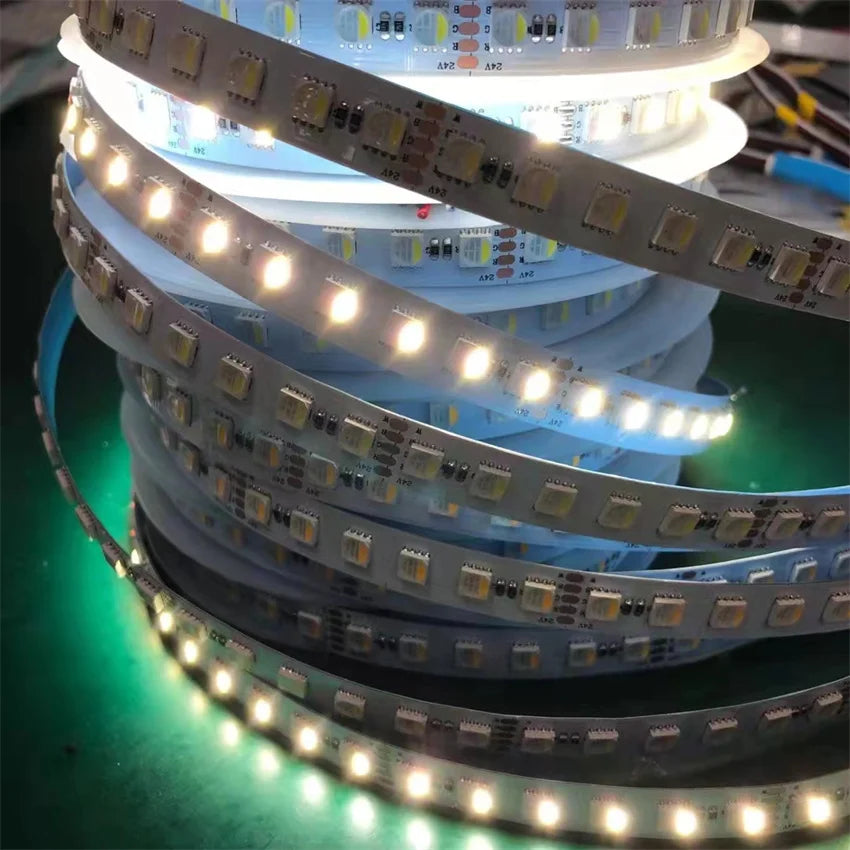 24V Led Strip Rgbw Smd5050 4In1 96Led 12Mm Adjustable Led Strip Christmas Led Strip Color Changing Led Light Flex Led Light