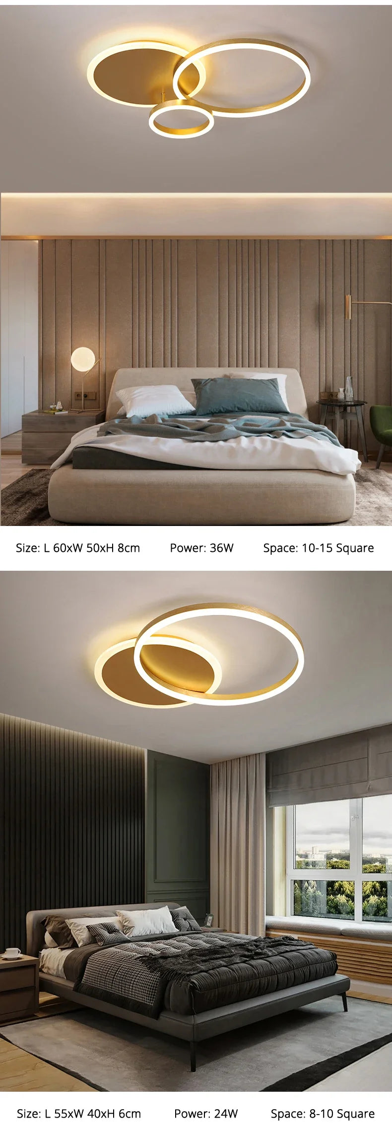 Nordic 5 Ring Led Ceiling Chandelier Dimmable for Dining Living Room Hall Bedroom Pendant Lights Home Decor Design Luminaires