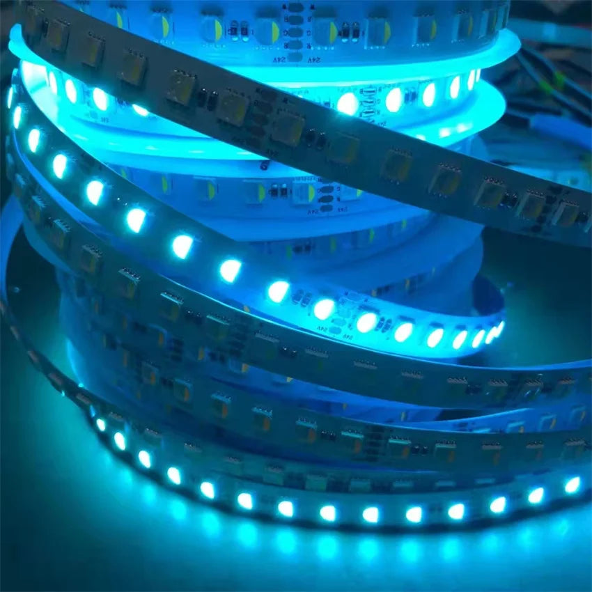 24V Led Strip Rgbw Smd5050 4In1 96Led 12Mm Adjustable Led Strip Christmas Led Strip Color Changing Led Light Flex Led Light