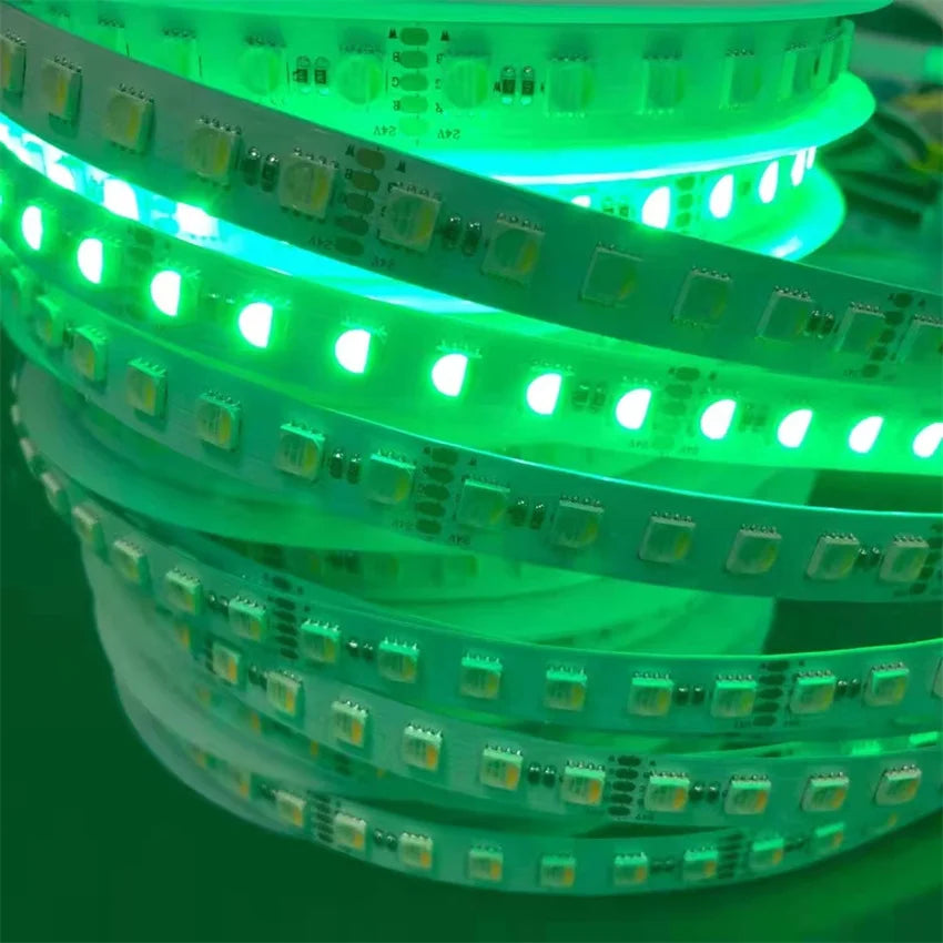 24V Led Strip Rgbw Smd5050 4In1 96Led 12Mm Adjustable Led Strip Christmas Led Strip Color Changing Led Light Flex Led Light